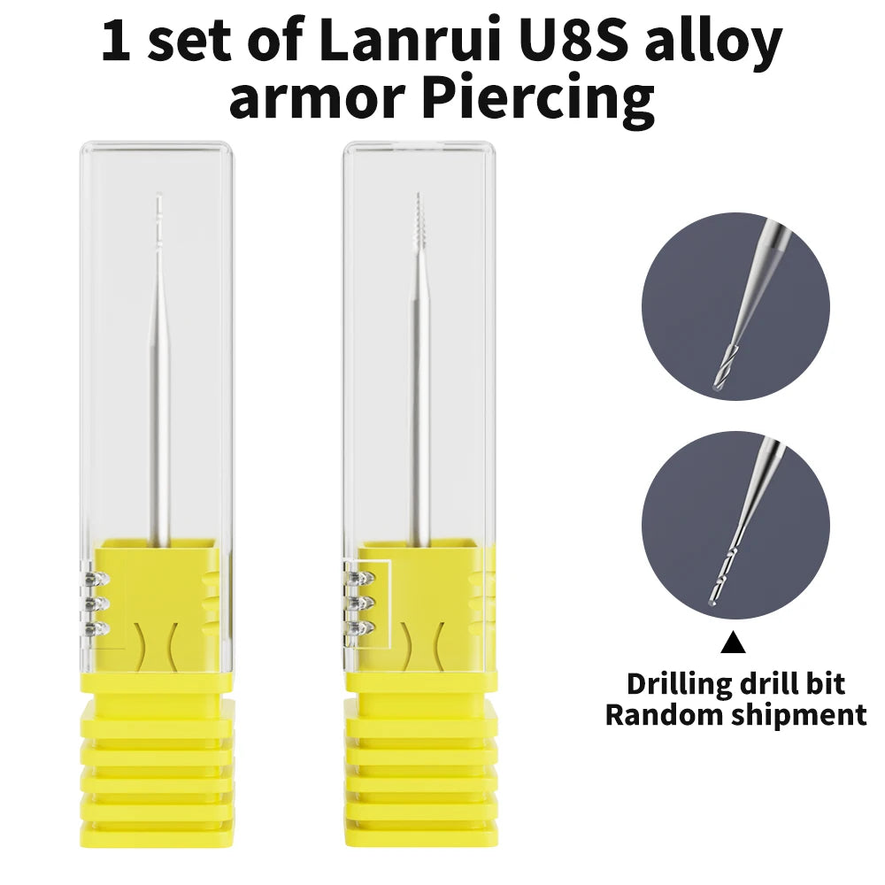 Lanrui Alloy Piercing And Sliding Drill Bit Used for Mobile Phones ipad Removing Stripped Thread Screws Quickly tools kit set Professional Repair Tools