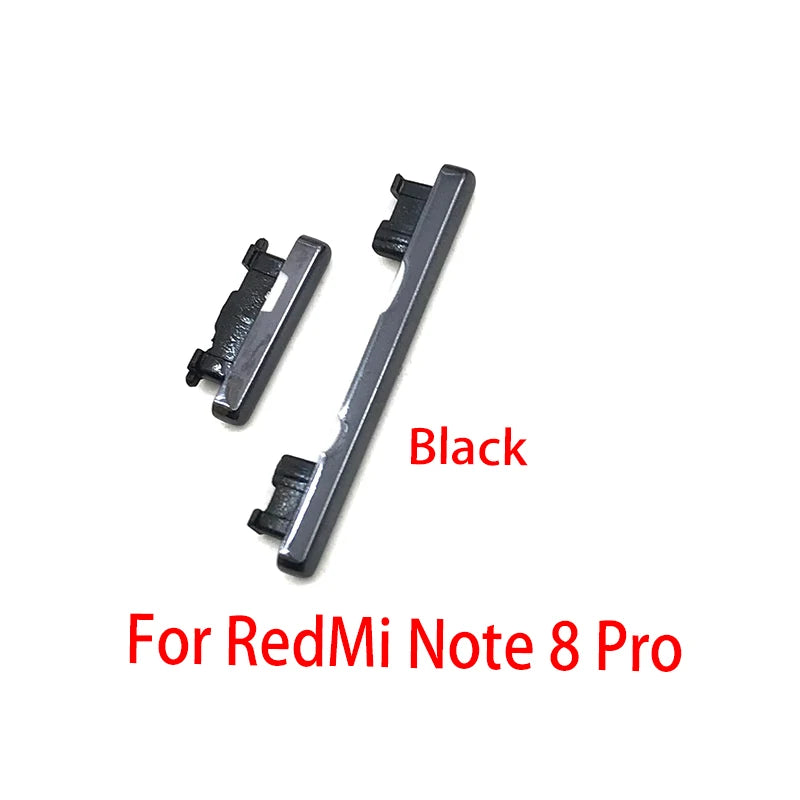 For Xiaomi Redmi Note 7 Pro SIde Volume Button + Power ON / OFF Buttton Key Set For Redmi Note 8 9 9S Pro Replacement Parts Xiaomi  Xiao mi phone repair parts