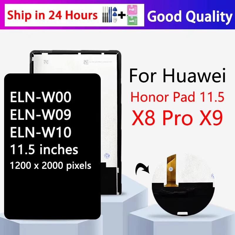 ELN-W00 ELN-W09 ELN-W10 Premium Lcd For Huawei Honor Pad 11.5 X8 Pro X9 Display Touch Screen Digitizer Panel Assembly Tablet repair parts