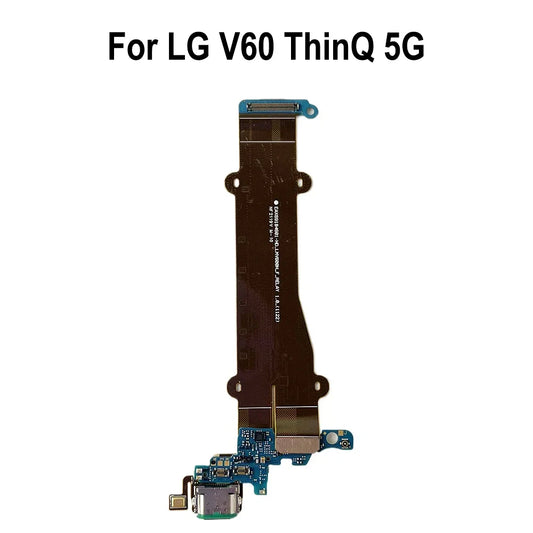 Orig USB Charge Port Jack Dock Connector Charging Board For LG V60 ThinQ 5G Charging Board Flex Cable LG phone repair parts