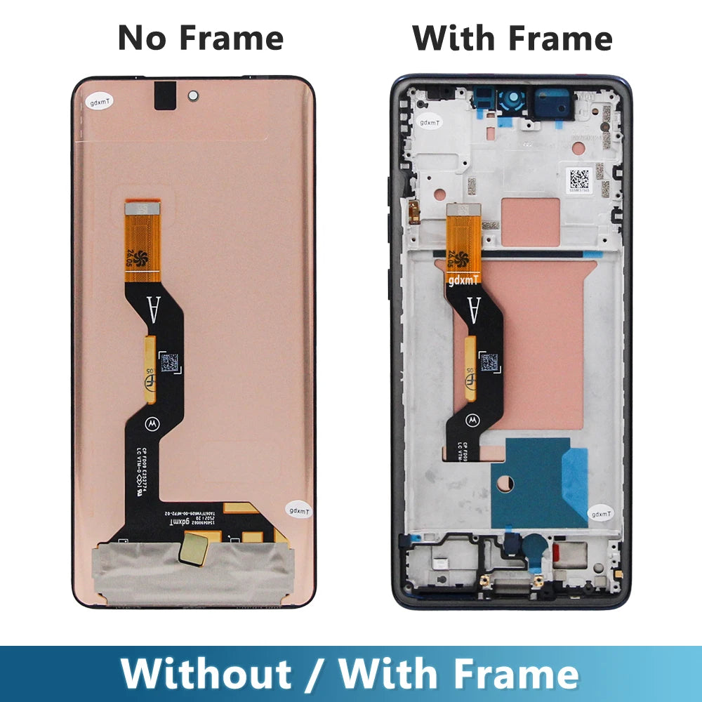 Amoled For Motorola Edge 60 LCD Touch Panel Digitizer Assembly Replacement LCD With Frame XT2505-1, XT2505-4 LCD Display Screen Motorola phone repair parts