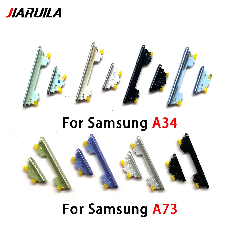 50Pcs,  New For Samsung A22 A32 A52 A72 A13 A23 A33 A53 A73 A14 A24 A34 A54 4G 5G Power Button Volume Side Button Key Samsung phone repair parts
