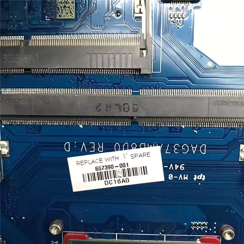 For HP 17-AB 17T-AB 17-W Laptop Motherboard DAG37AMB8D0 G37A i5-6300HQ i7-6700HQ CPU GTX 965M GTX960M GPU 100%Full Tested HP laptop repair parts