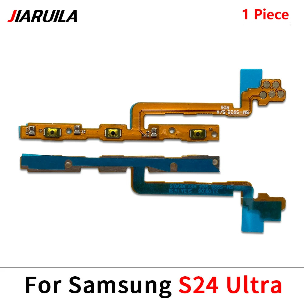 10Pcs, Volume Button Power Switch On Off Button Flex Cable For Samsung S20 S21 S22 S23 S24 Plus Ultra Fe Samsung phone repair parts
