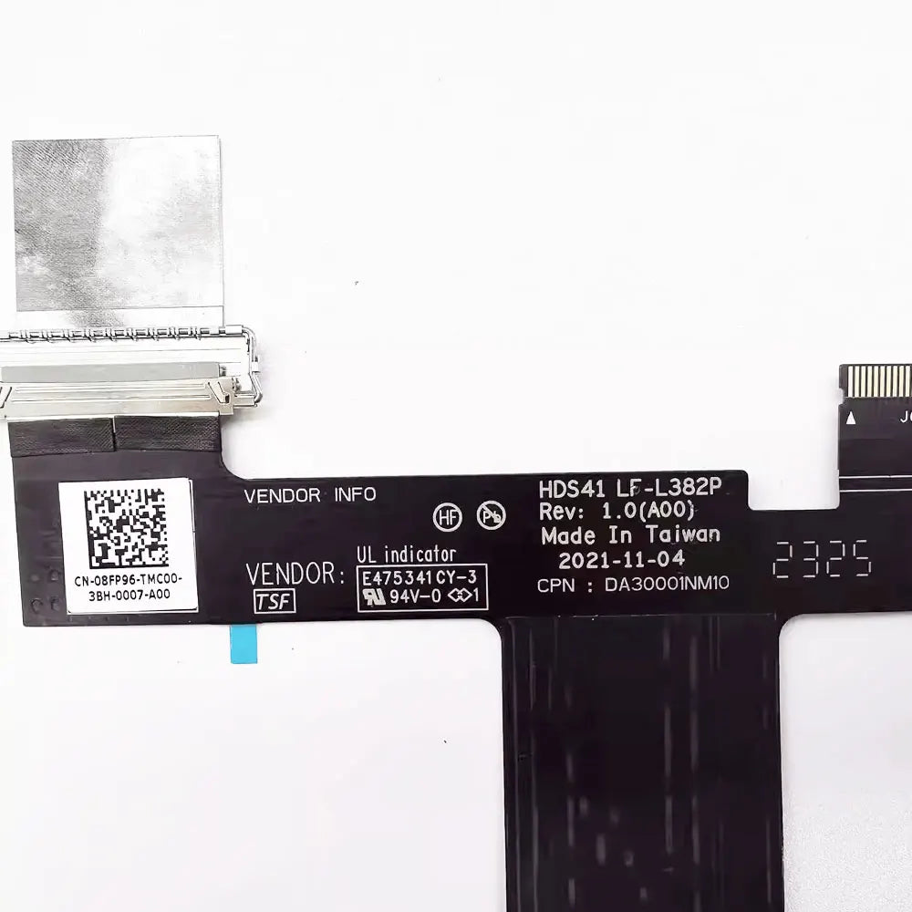 OEM New For Dell Alienware X14 R1 Laptop Video Screen LCD LED Display Ribbon Flex Cable HDS41 LF-L382P 08FP96 DA30001NM10  Dell Laptop repair parts