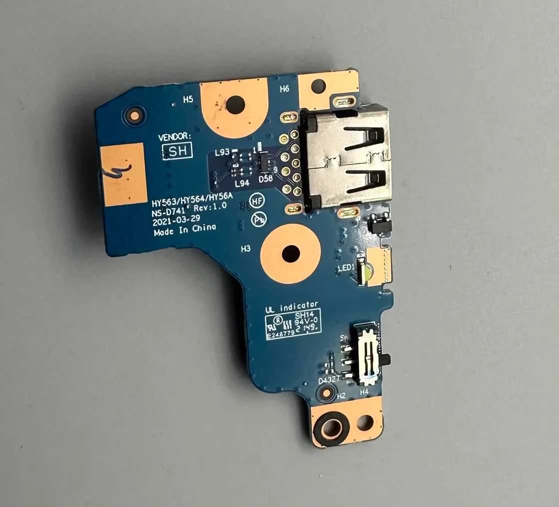 USB Board For Lenovo Legion 5-15ACH6 R7000P Y7000P 2021 NS-D601 NS-D741 NS-D711 NS-D571 NS-D713 NS-D931 Card reader board Lenovo laptop repair parts
