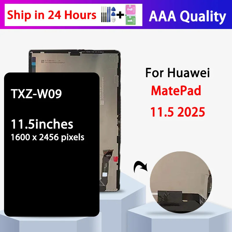 11.5"New For Huawei MatePad 11.5 2025 LCD Display Touch Digitizer Screen Assembly TXZ-W09 Display Replacement Parts Tablet repair parts