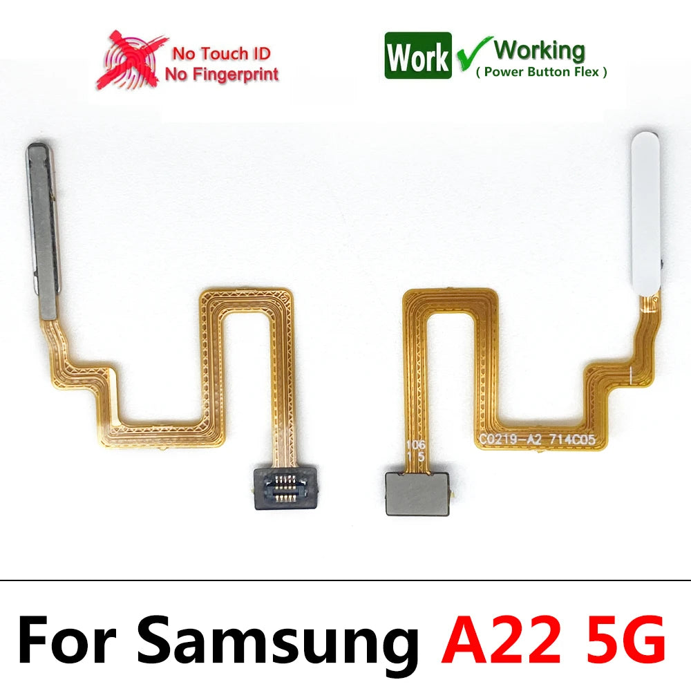 New For Samsung A12 A22 A32 4G 5G Fingerprint Sensor Home Return Key Menu Button Flex Ribbon Cable Samsung phone repair parts
