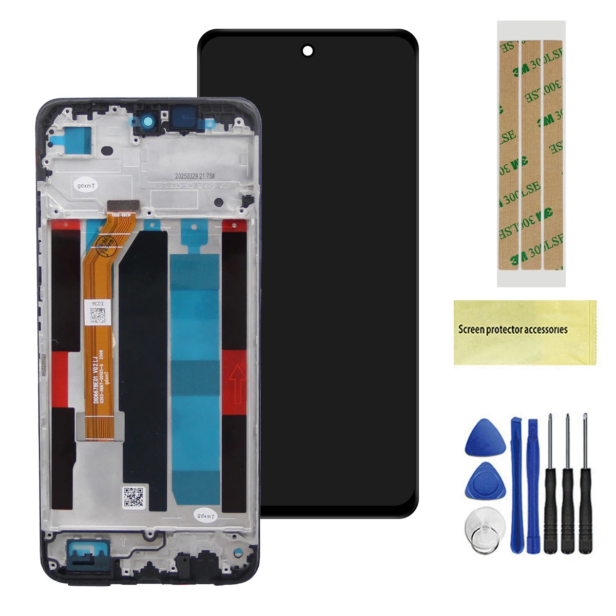 6.67" LCD For Realme C71 RMX5303 LCD Display Touch Screen Digitizer Assembly For Realme C71 Display Replacement Parts Realme repair parts