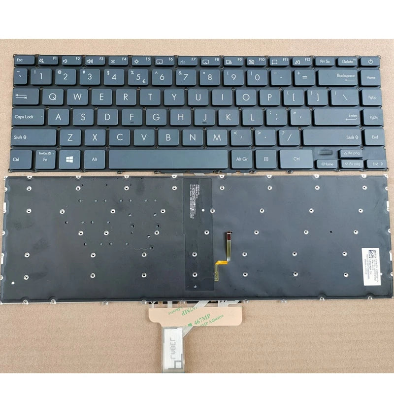 LA/RU/US Laptop Keyboard for Asus ZenBook 14 UX425 UX425J U4700 U4700E U4700IJ UM425 UM425JA UM425IA UM425EA UM425UG UM425UAZ ASUS laptop repair parts