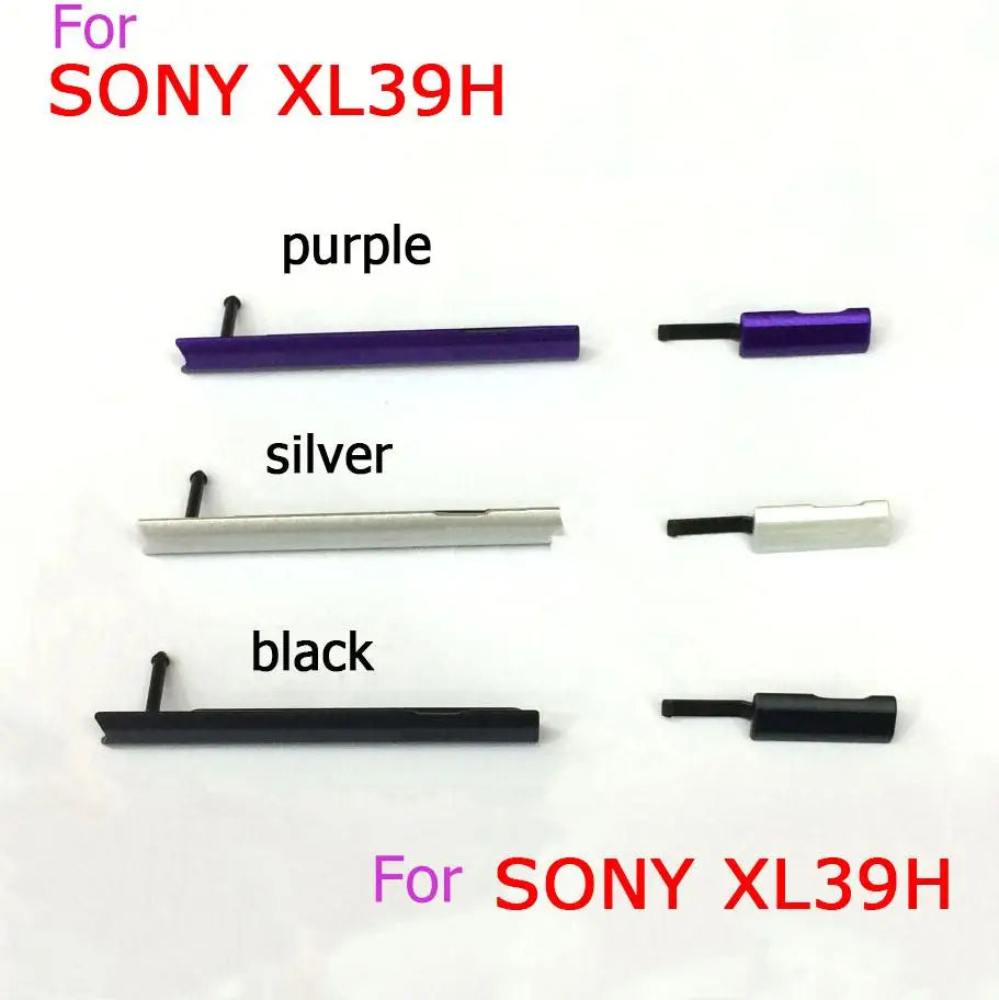 100% New housing-USB Charging Port Dust Plug cover +   Port SIM Card Port Slot cover for Sony Xperia Z Ultra XL39H C6802 Sony phone repair parts