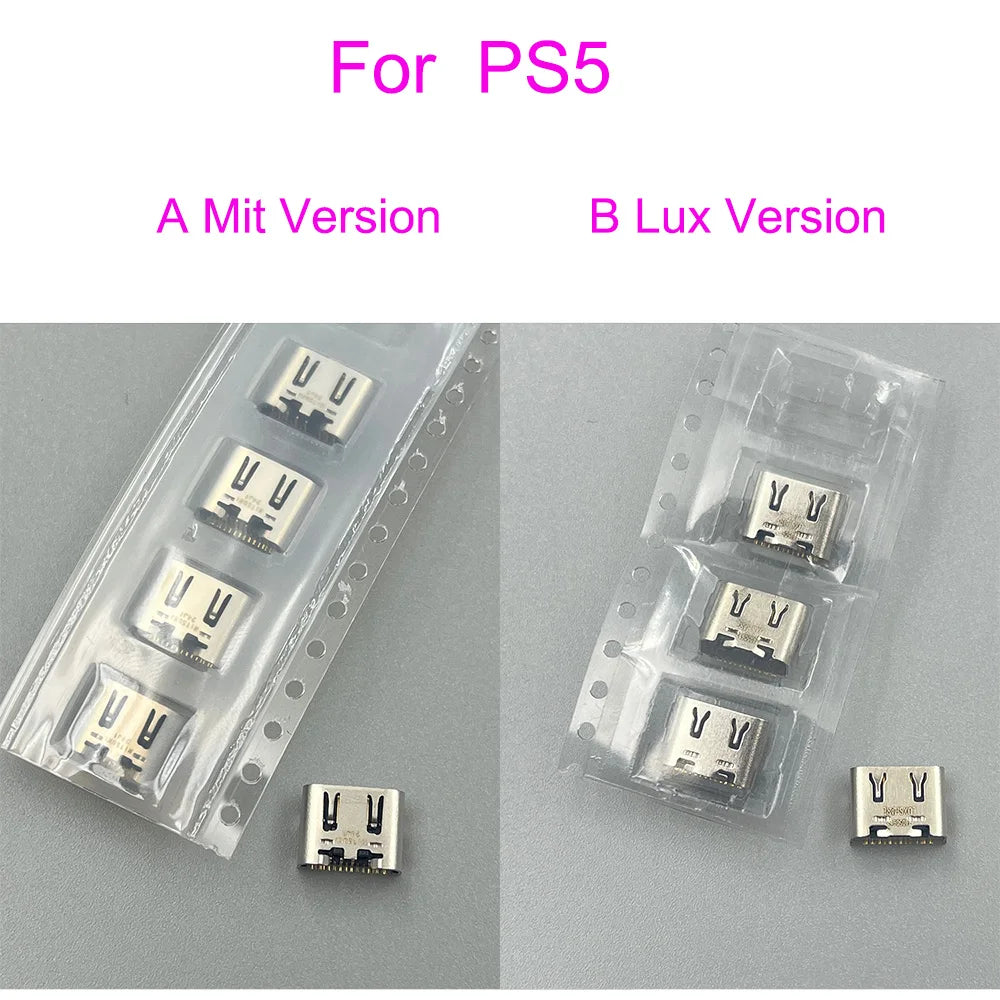 100PCS For Playstation 5 Controller Charging Port USB-C Socket For  PS5 DualSense Game console repair parts