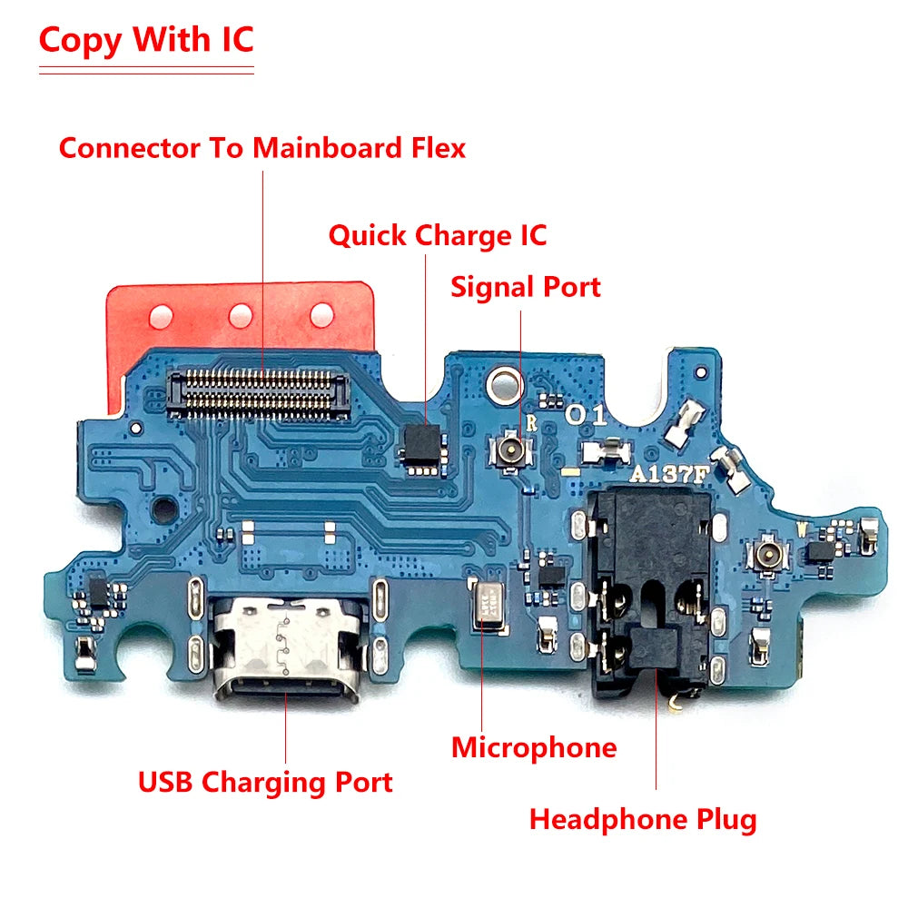 For Samsung A13 A13s A14 A24 A54 A23 A34 A42 4G 5G A04 A04s A04E USB Charging Port Micro Dock Connector Board Flex Cable Samsung phone repair parts