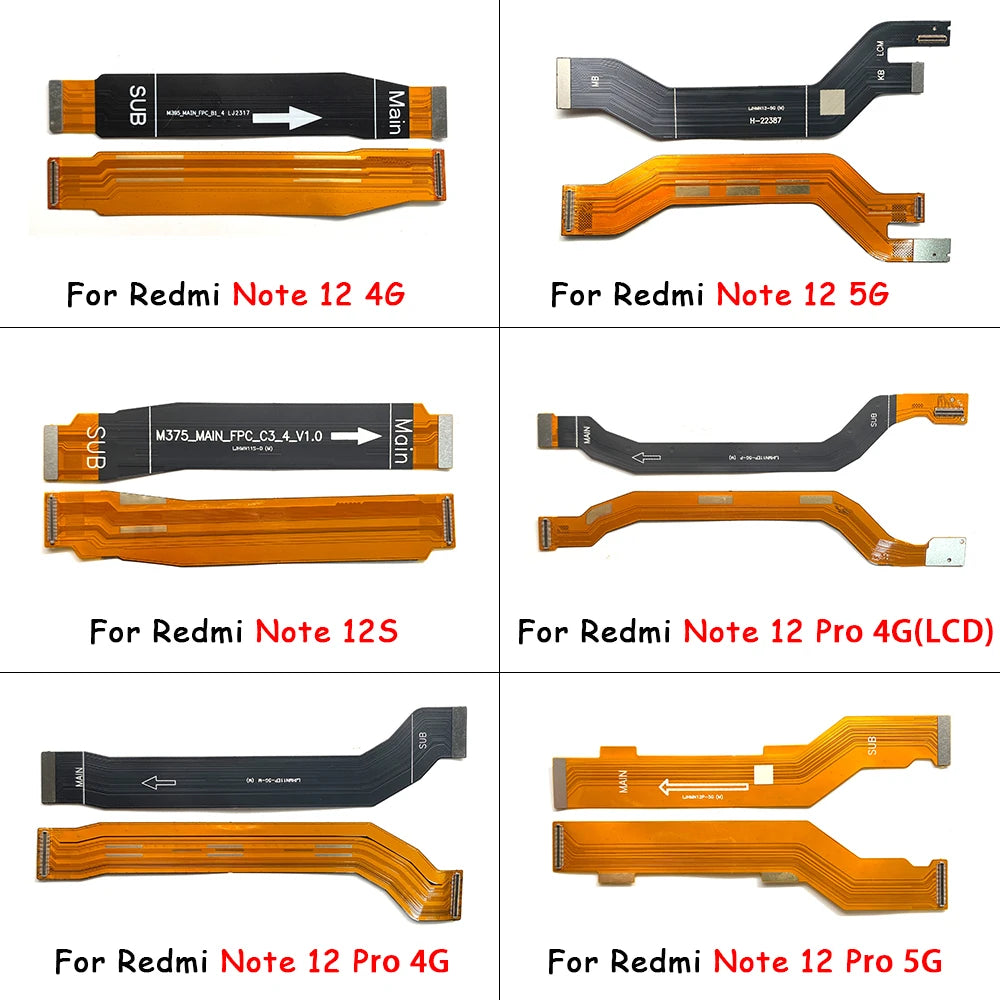 New For Xiaomi Redmi Note 8 9 9s 10 10s 11 11s 12 Pro Plus 4G 5G Main Board Motherboard Connector Board Flex Cable  Xiaomi  Xiao mi phone repair parts