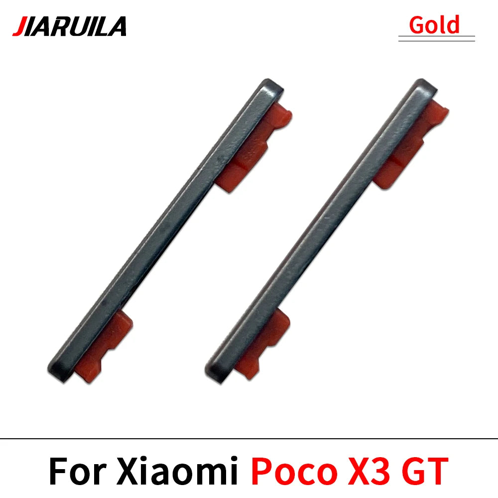 10Pcs, Side Power Button + Volume Side Button For Xiaomi Mi Poco X3 Pro GT M3  Xiaomi  Xiao mi phone repair parts