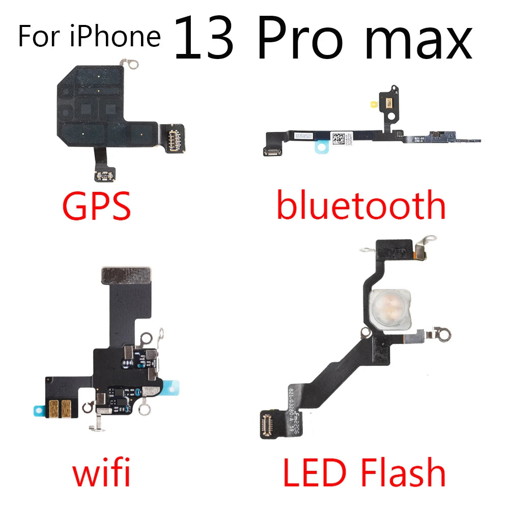 1pcs Bluetooth Signal Antenna GPS Flex For iPhone 13 Pro Max Mini WIFI LED Flah Phone Cable Replace iPhone phone repair parts