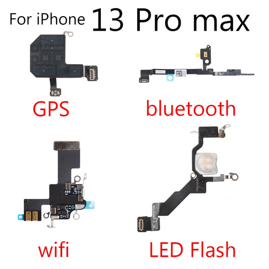 1pcs Bluetooth Signal Antenna GPS Flex For iPhone 13 Pro Max Mini WIFI LED Flah Phone Cable Replace iPhone phone repair parts
