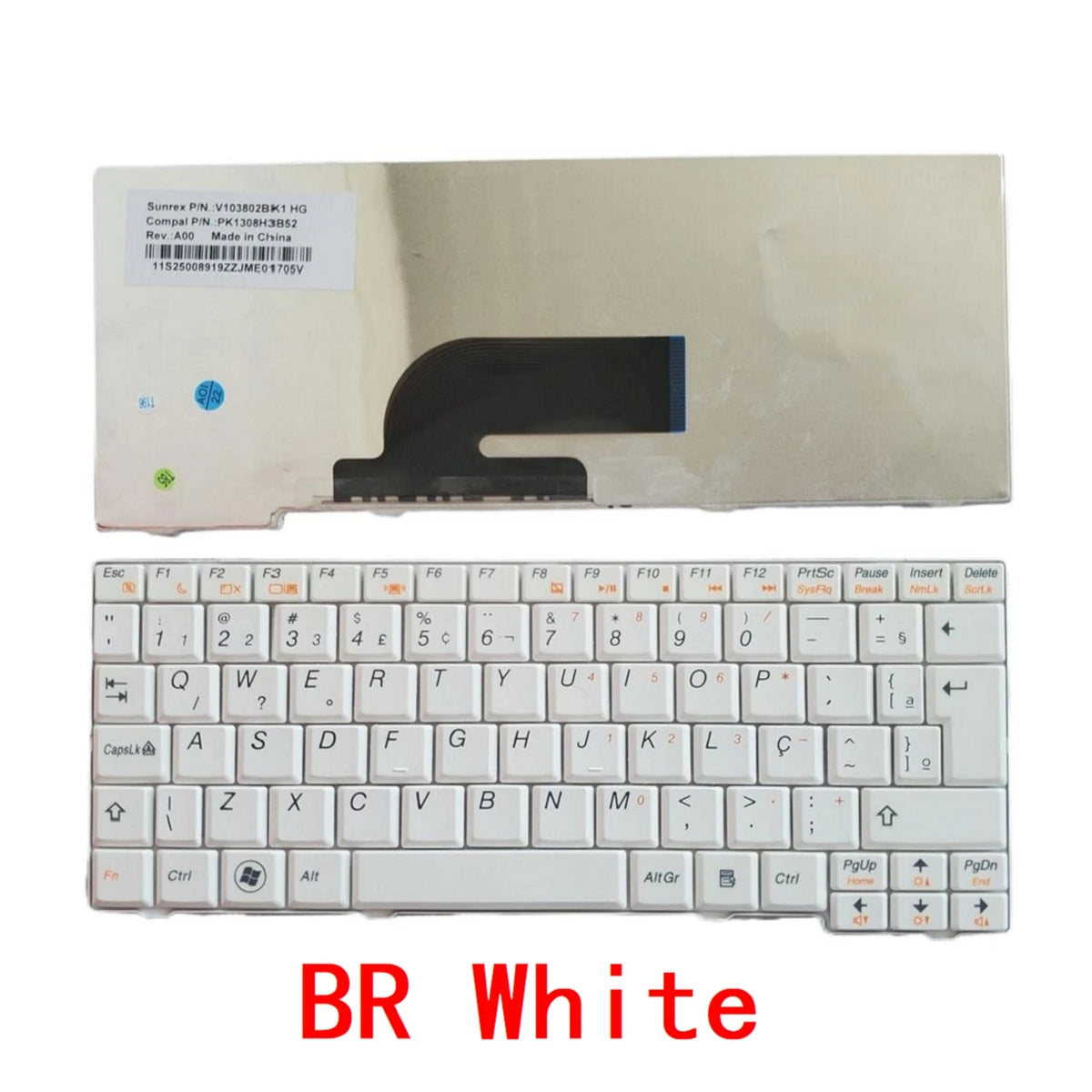 New US UI Spanish Latin Brazil Laptop Keyboard For Lenovo IdeaPad S11 S10-2 S10-2C S10-3C Notebook PC Replacement Lenovo laptop repair parts