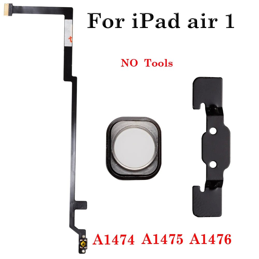 1set High Quality Home Button With Flex Cable Repair Part For iPad Air 1 5 6 7 8 9 2017 2018 2019 2020 2021 Home Button Key Flex iPad tablet repair parts