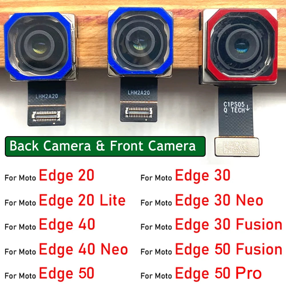 Front Camera Flex Front Back Rear Camera Module Flex Cable For Motorola Moto Edge 20 30 40 50 Neo Fusion Lite Pro Motorola phone repair parts