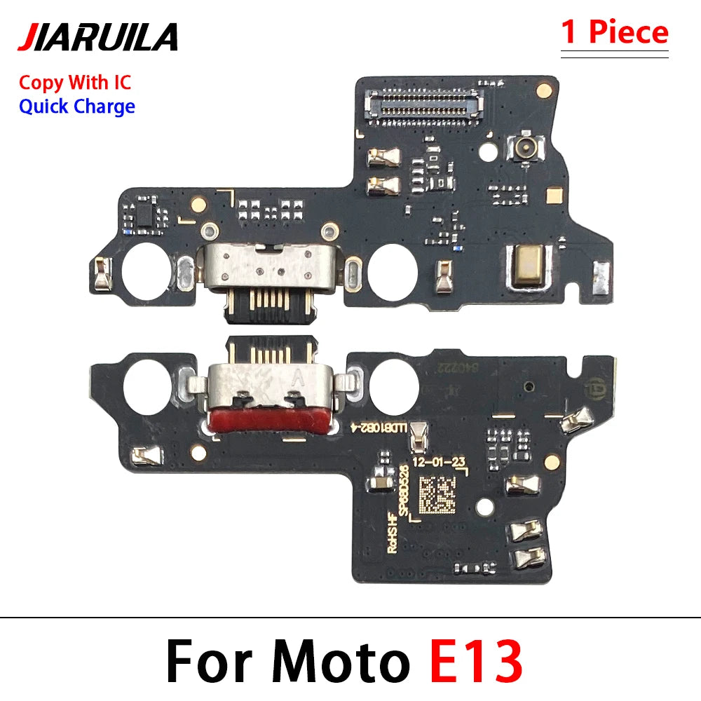 For Motorola Moto E13 E22 E20 E30 E32 G13 G22 G23 G32 G52 G53 G82 G72 USB Charging Port Dock Charger Connector Board Flex Cable Motorola phone repair parts
