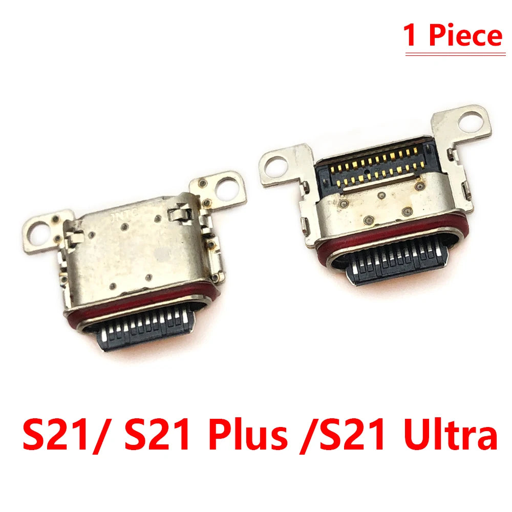 50Pcs,  New Charger Charging Connector USB Port Dock Connector Plug For Samsung S20 S21 S22 S23 S24 S25 Plus Ultra Fe Samsung phone repair parts