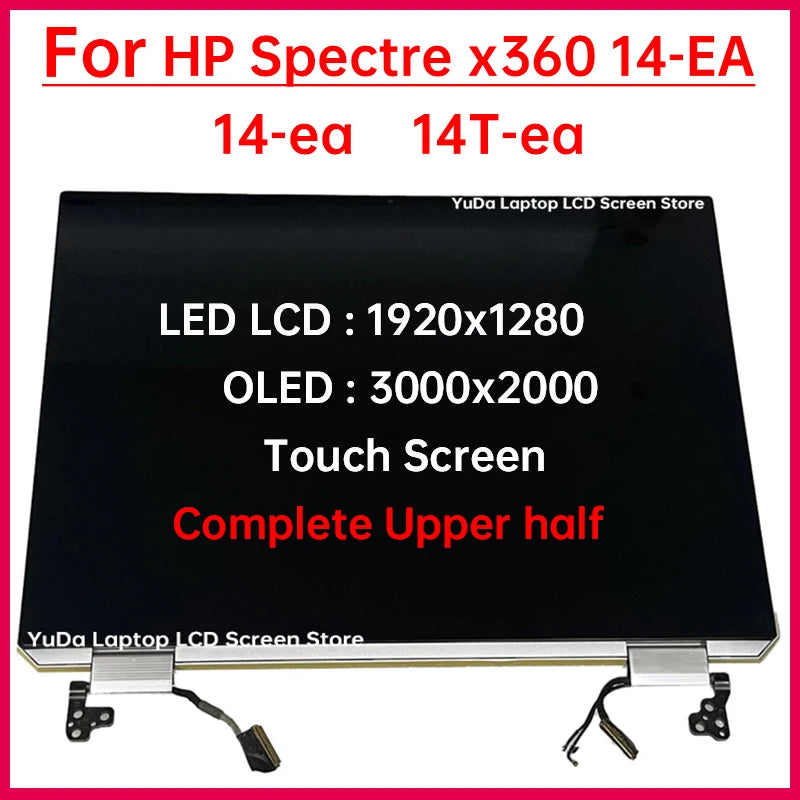 13.5" Laptop LCD Touch Screen For HP Spectre x360 14-ea 14T-ea Display Complete Assembly Replacement OLED ATNA35VJ01 X135NV41 R0 HP laptop repair parts