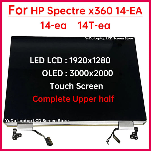 13.5" Laptop LCD Touch Screen For HP Spectre x360 14-ea 14T-ea Display Complete Assembly Replacement OLED ATNA35VJ01 X135NV41 R0 HP laptop repair parts