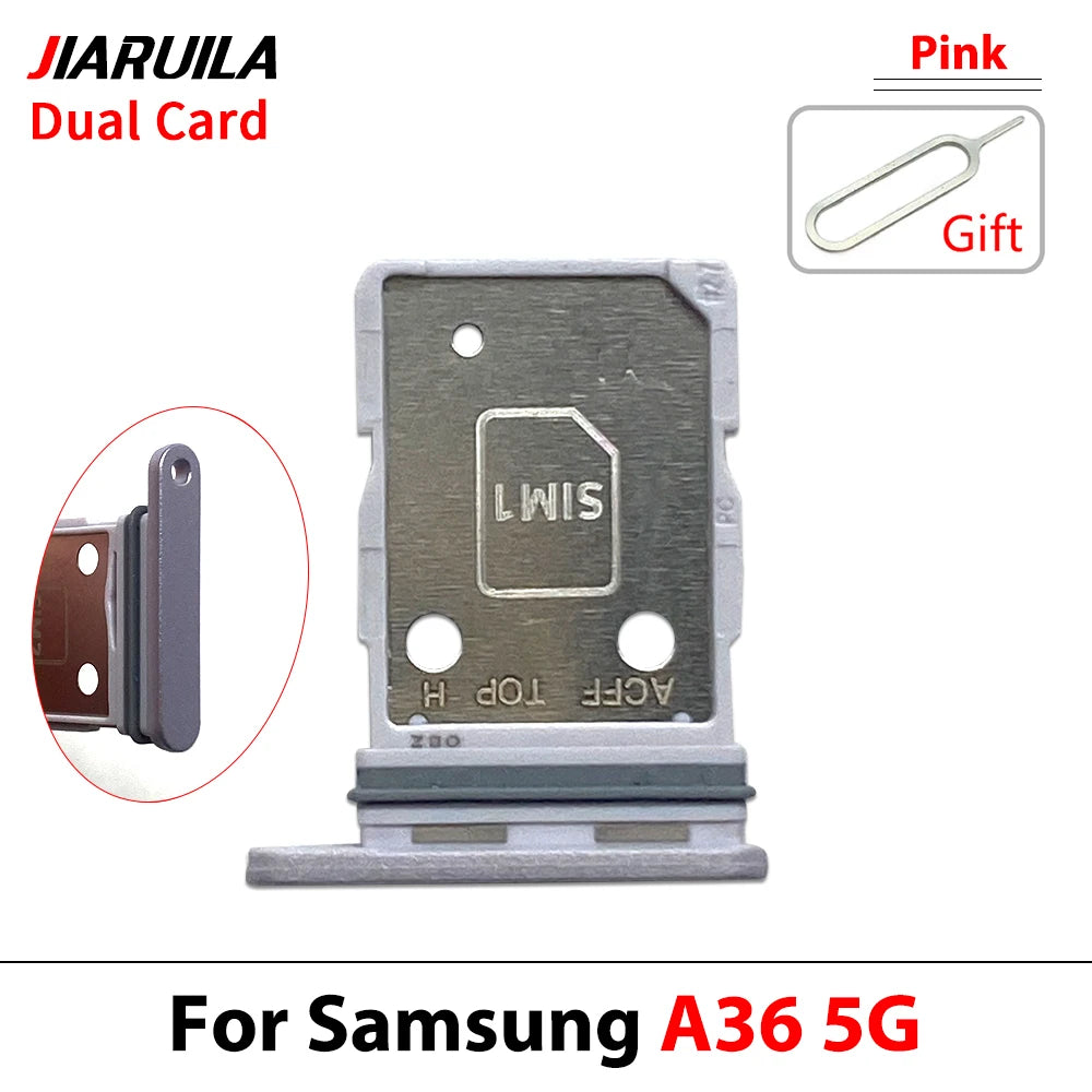 New For Samsung A36 A26 A56 4G 5G Dual SIM Card Tray Slot Holder Adapter Accessories Samsung phone repair parts