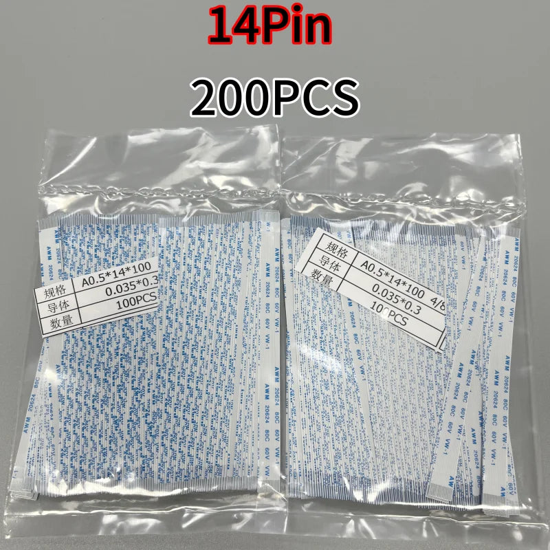200PCS/Lot 12PIN 14 PIN FLEX Cable for Playing Station 4 for PS4 Controller Charging Board Replacement  Game console repair parts