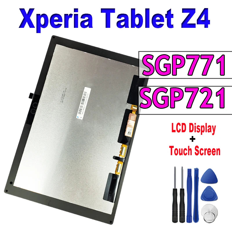 Tablet LCD For Xperia Z4 Tablet SGP771 SGP712 lcd display touch screen digitizer glass replacement repair panel Sony phone repair parts