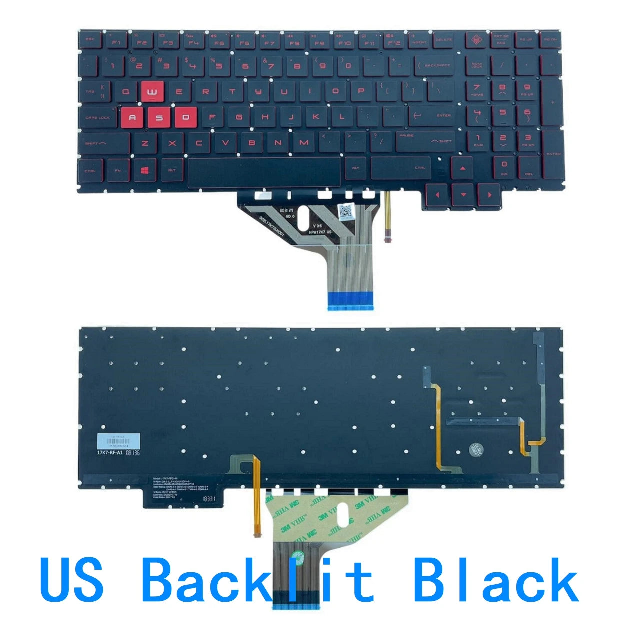 New US Russian RGB Keyboard For HP Omen 15-CE 15-CE000 15-CE026TX 15-CE005TX 15-CE006TX 15-CE001TX 15-CE002TX with backlit 15.6"  HP laptop repair parts