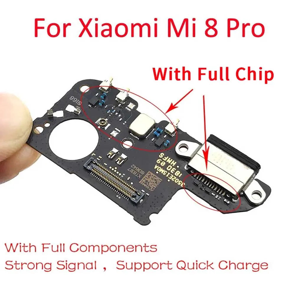 For Mi8 Charging Port Board For Xiaomi Mi 8 Mi8 lite Mi8 Se Dock Connector With Mic Microphone Module For Mi8 Pro Xiaomi  Xiao mi phone repair parts