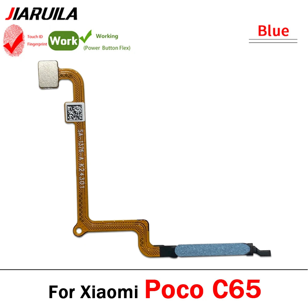 Home Button FingerPrint Touch ID Sensor Flex Cable Ribbon For Xiaomi Poco C50 C55 C65 C71 Replacement Parts Xiaomi  Xiao mi phone repair parts