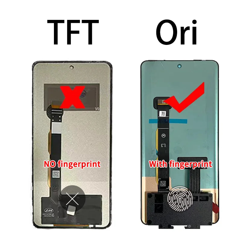 TFT Edge40 Neo Display Screen For Motorola Edge 40 Neo LCD Display Touch Screen Digitizer Assembly Compatible with XT2307-1 Motorola phone repair parts