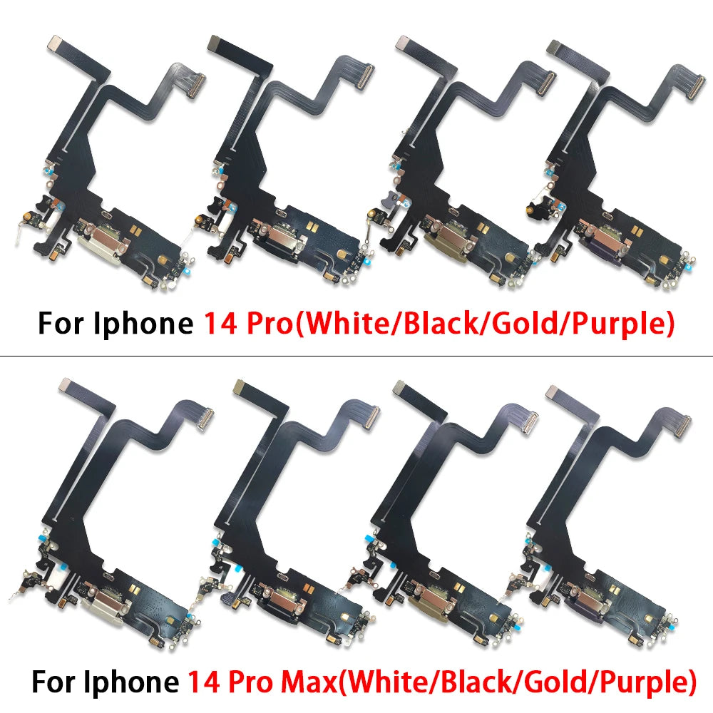 New For iPhone 14 Pro Max Plus USB Charge Port Jack Dock Connector Charging Board Flex Cable iPhone phone repair parts