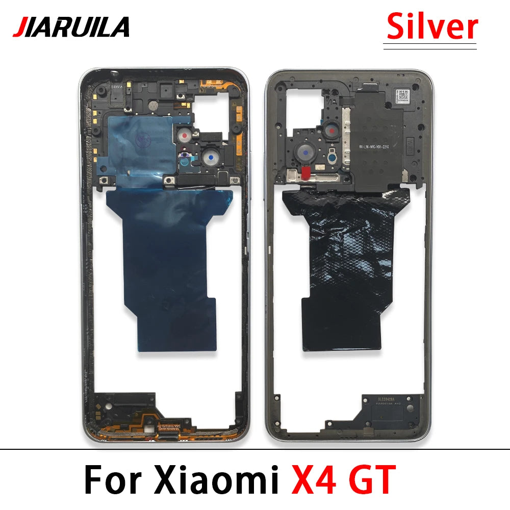 New Middle Frame Bezel Middle Plate Plastic For Xiaomi Poco X3 X4 GT X4 X5 M5s M4 Pro 4G 5G Middle Frame With Volume Button Xiaomi  Xiao mi phone repair parts