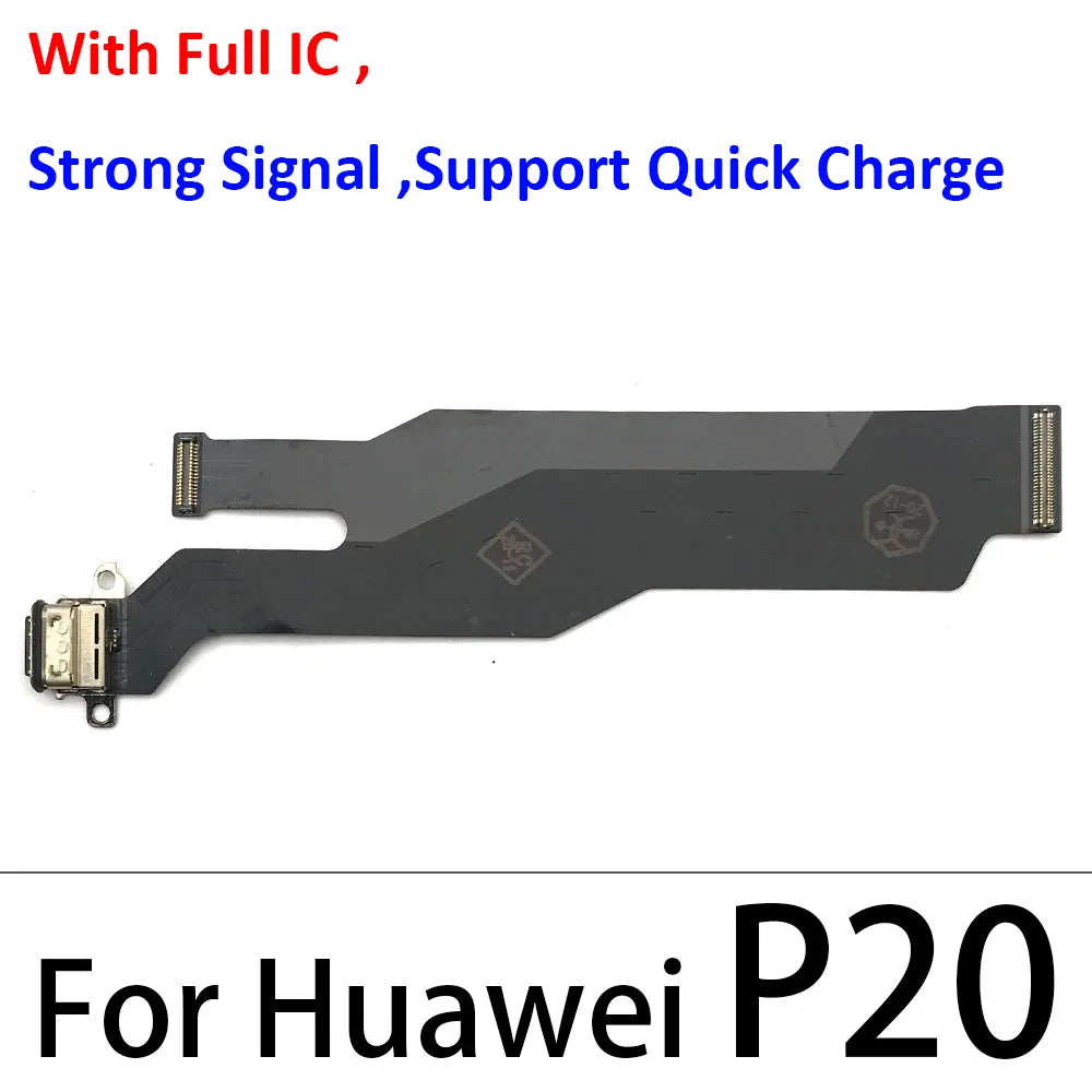 1Pcs Dock Connector Micro USB Charger Charging Port Flex Cable Microphone Board For Huawei P9 P10 P20 P30 Lite E Plus Pro Huawei phone repair parts