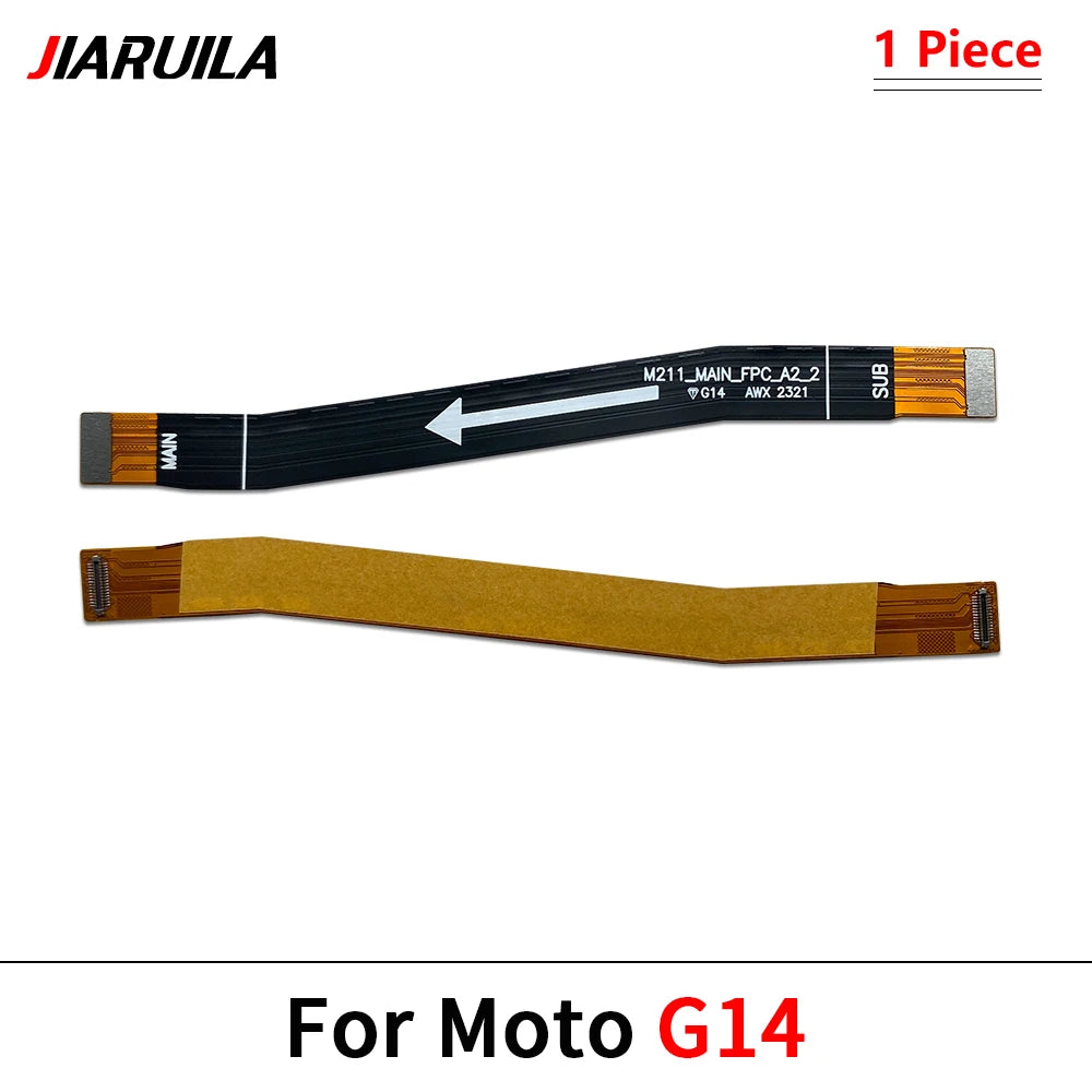 10Pcs, Main Motherboard Board Mainboard Flex Cable For Motorola Moto G14 G34 G54 G32 G42 G52 G62 G72 G82 G53 G73 G84 G85 5G Motorola phone repair parts