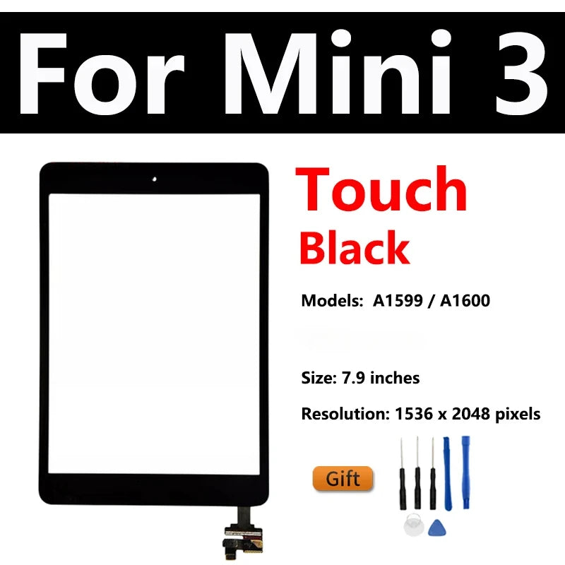 OEM Pantalla LCD Touch Screen For Apple iPad Mini 1 2 3 A1599 A1489 A1432 Assembly Digitizer Front Glass Display Replace  iPad repair parts