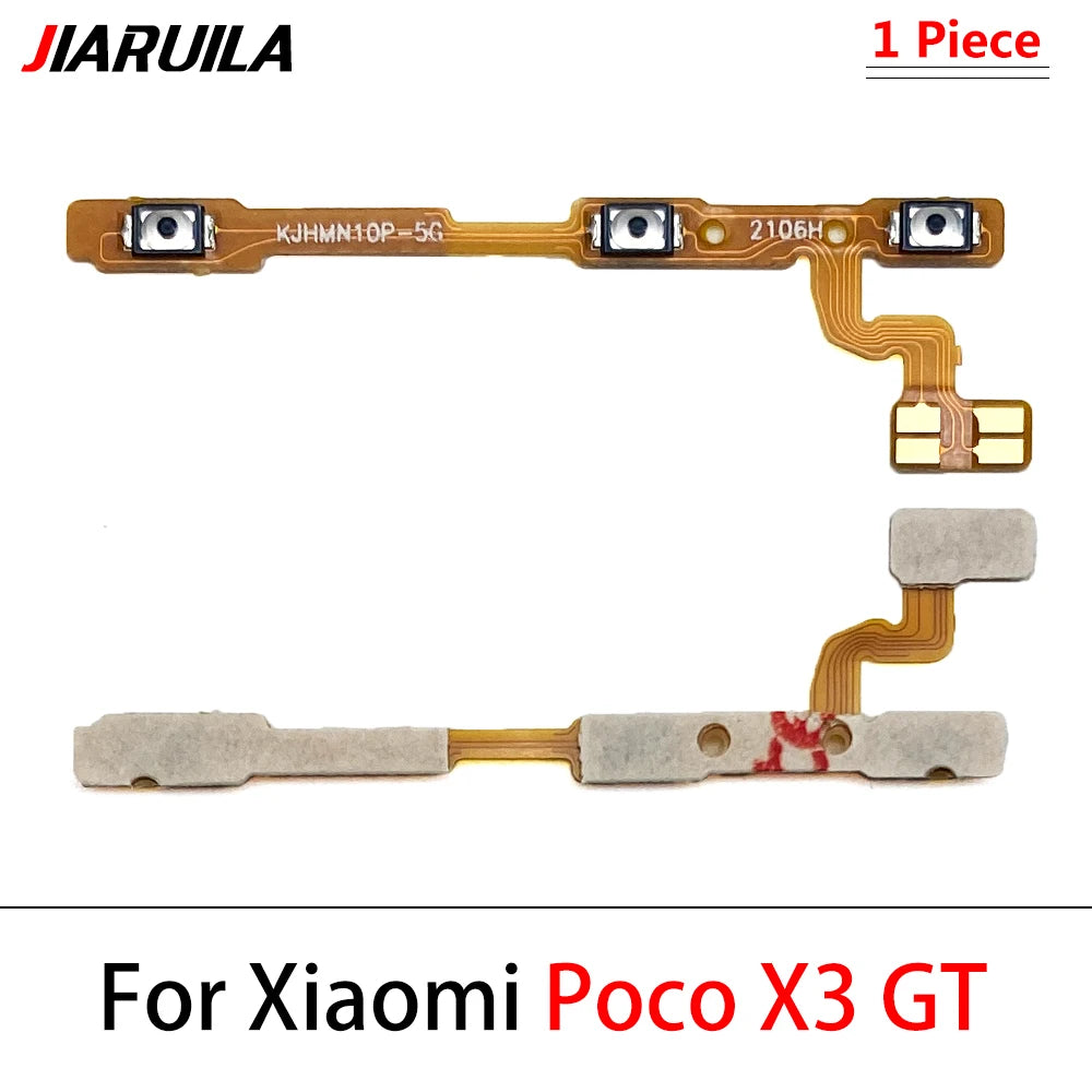 New For Xiaomi Poco F1 F2 F3 F4 F5 M3 M4 X3 X4 X5 X6 Pro 4G 5G GT Power Switch On / Off Button Volume Key Button Flex Cable  Xiaomi  Xiao mi phone repair parts