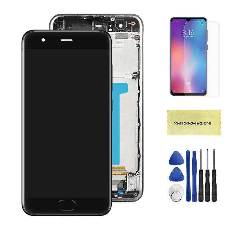 Mi 6 Display Screen with Frame, for Xiaomi Mi 6 MCE16 Lcd Display Digital Touch Screen with Frame for Xiaomi Mi6 Replacement Xiaomi phone repair parts