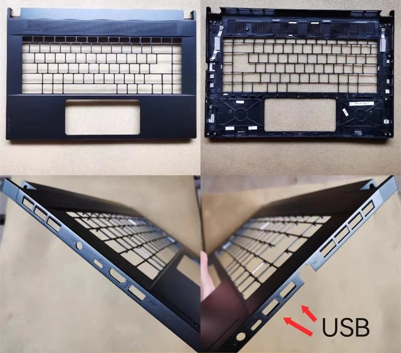 Cover case for MSI WS66 GS66 P66 MS-16V1 16V2 16V3 16V4 Lcd back housing bezel frame fan palmrest topcase bottom hinge  shell MSI laptop repair parts