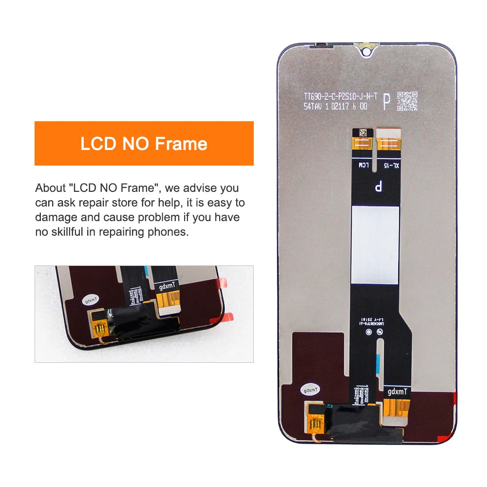 6.9"15C Screen For Redmi 15C 4G LCD Display Touch Screen For Redmi 15C 5G 2508CRN2BC Digitizer Assembly Repair Parts  With Frame Redmi phone repair parts