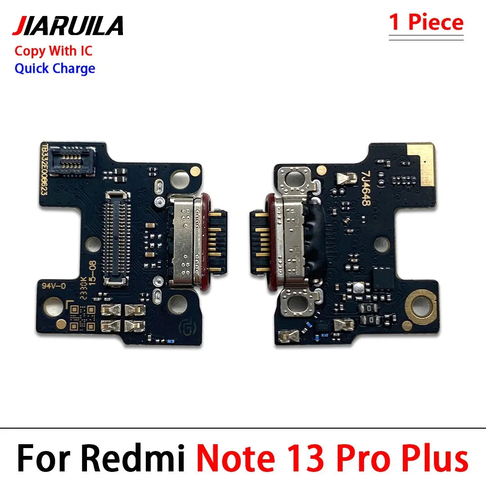 New For Xiaomi Redmi Note 13 Pro Plus 4G 5G Dock Connector USB Charger Charging Board Port Main Mainboard Flex Cable Xiaomi  Xiao mi phone repair parts