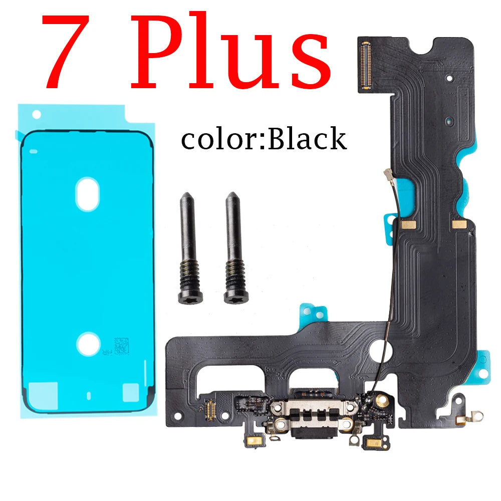 1set Charging Flex Cable for iPhone 7 8 Plus X XS Max XR Charger Dock Connector USB Port Repair Part iPhone phone repair parts