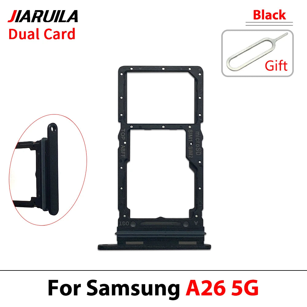 New For Samsung A36 A26 A56 4G 5G Dual SIM Card Tray Slot Holder Adapter Accessories Samsung phone repair parts