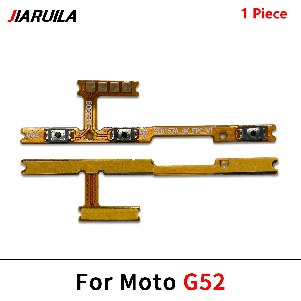 50Pcs, Power On Off Button Volume Key Button Flex Cable For Moto G22 G32 G52 G72 G82 G13 G23 G53 G73 G04 G14 G34 G54 G84 Motorola phone repair parts