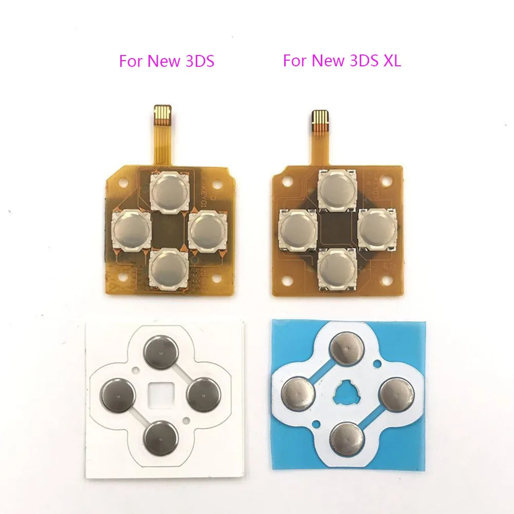 1PCS For Nintendo New 3DS XL LL Controller D Pads D-Pad Metal Dome Snap PCB Board Buttons Conductive FIlm & Keyboard Game console repair parts