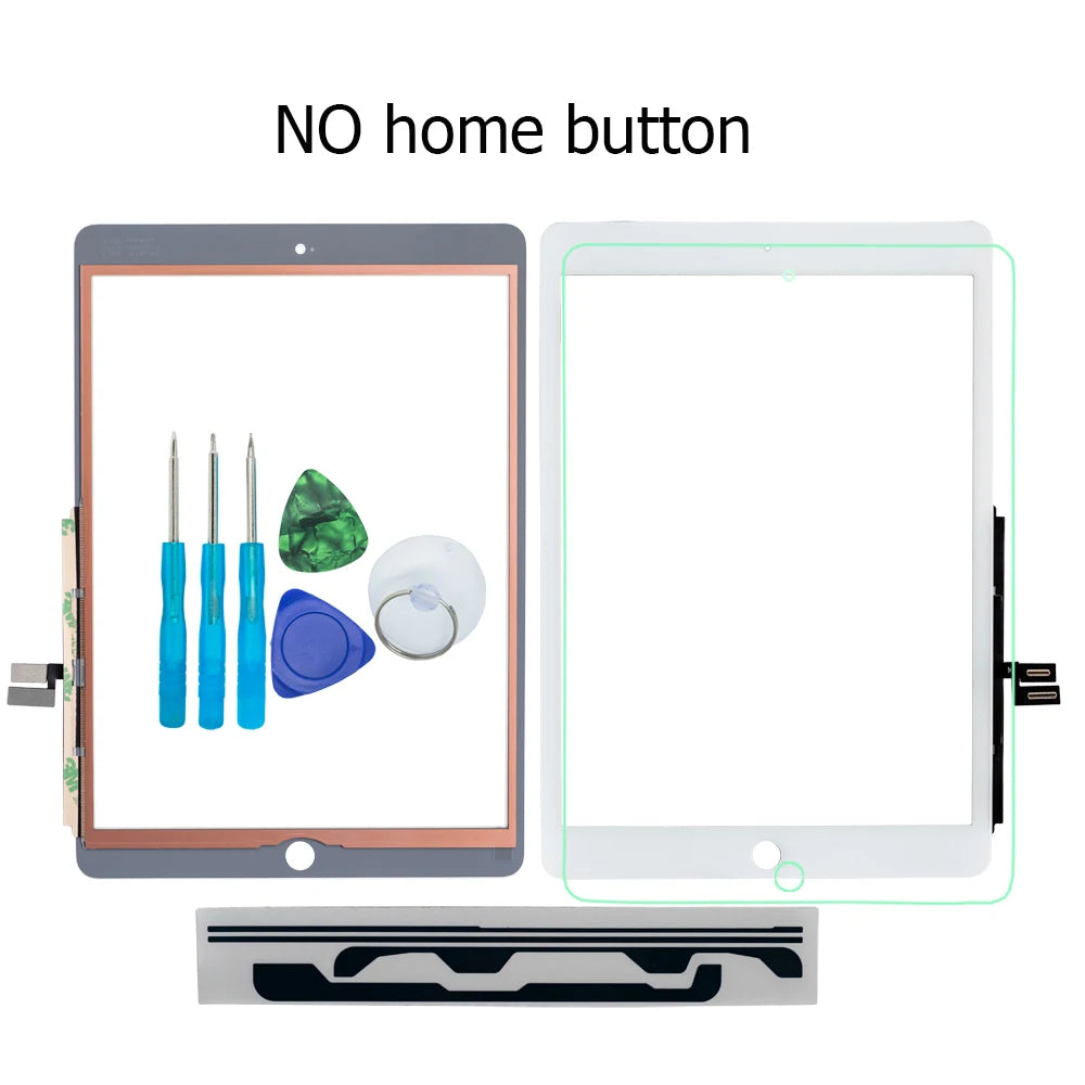 Touch Screen Digitizer Glass For iPad 7/8 2019/2020 A2197 A2198 A2200 A2270 A2428 With Home Button+Flex+Tools+tempered Glass iPad tablet repair parts